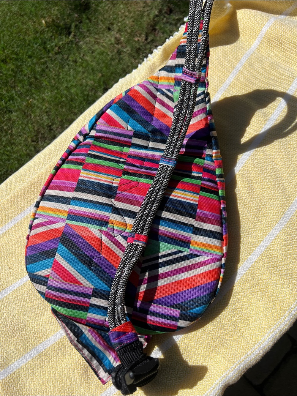 Kavu Bright Multicolor Striped Sling Pack - Picture 2 of 3